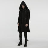 Cyberpunk-Herrenjacke mit Kapuze
