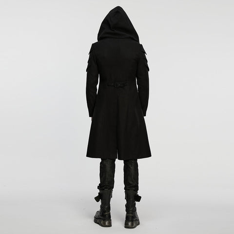 Cyberpunk-Herrenjacke mit Kapuze