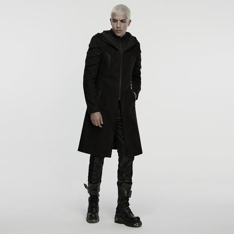 Cyberpunk-Herrenjacke mit Kapuze