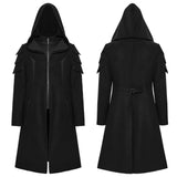 Cyberpunk-Herrenjacke mit Kapuze