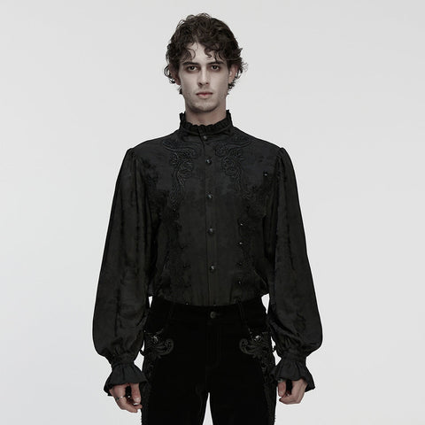 Gothic-Hemd mit exquisitem Muster