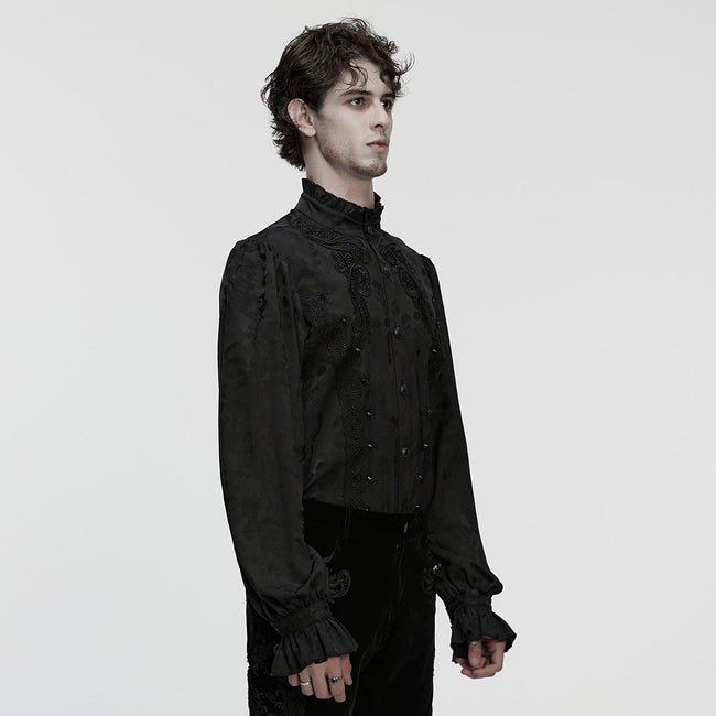 Gothic-Hemd mit exquisitem Muster
