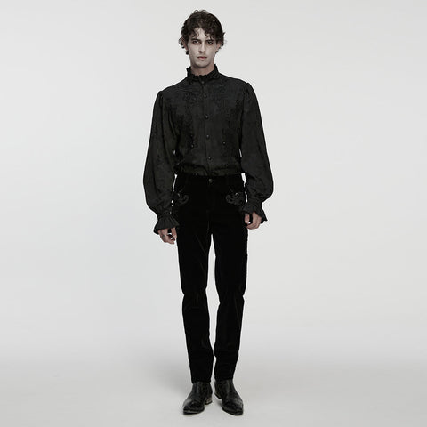 Gothic-Hemd mit exquisitem Muster