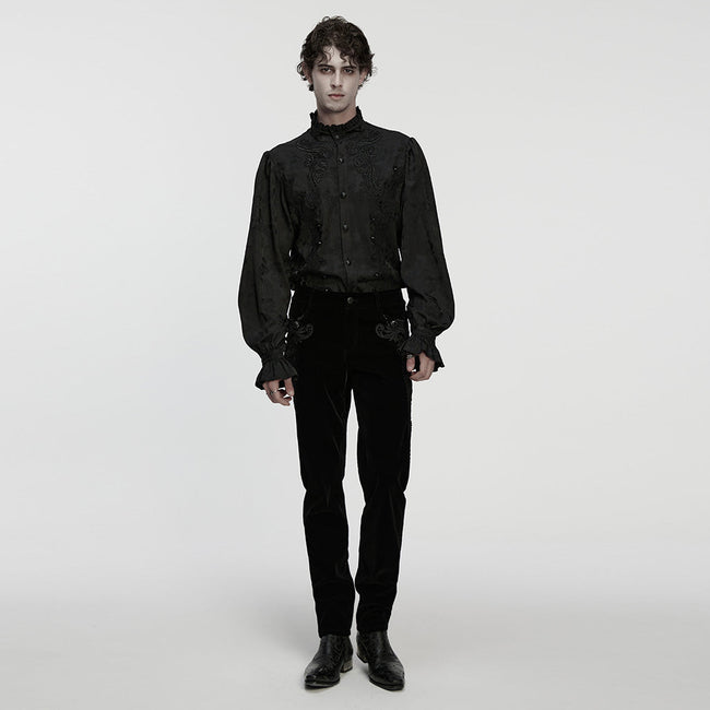Gothic-Hemd mit exquisitem Muster