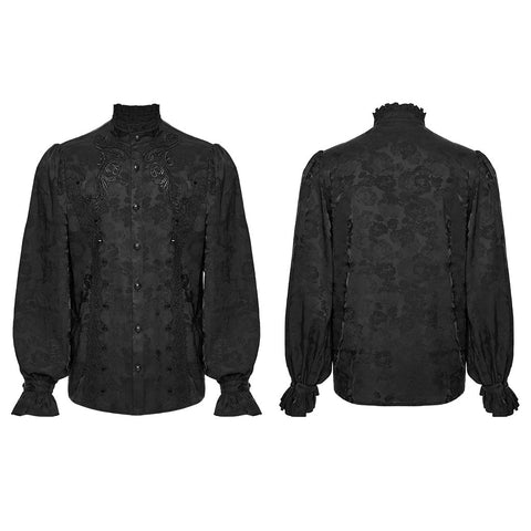 Gothic-Hemd mit exquisitem Muster