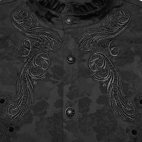 Gothic-Hemd mit exquisitem Muster
