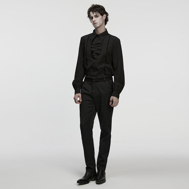Gothic-Rosen-Jacquard-Hemd