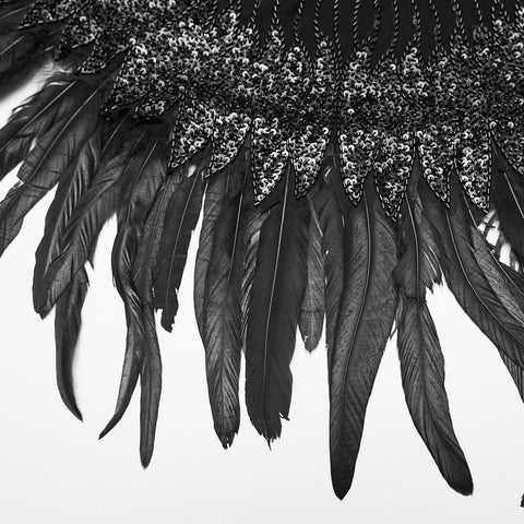 Wunderschöner Gothic-Federschal