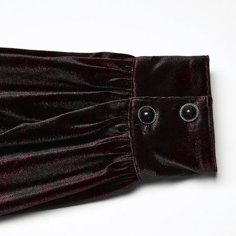 Tägliches Gothic-Glanz-Samthemd