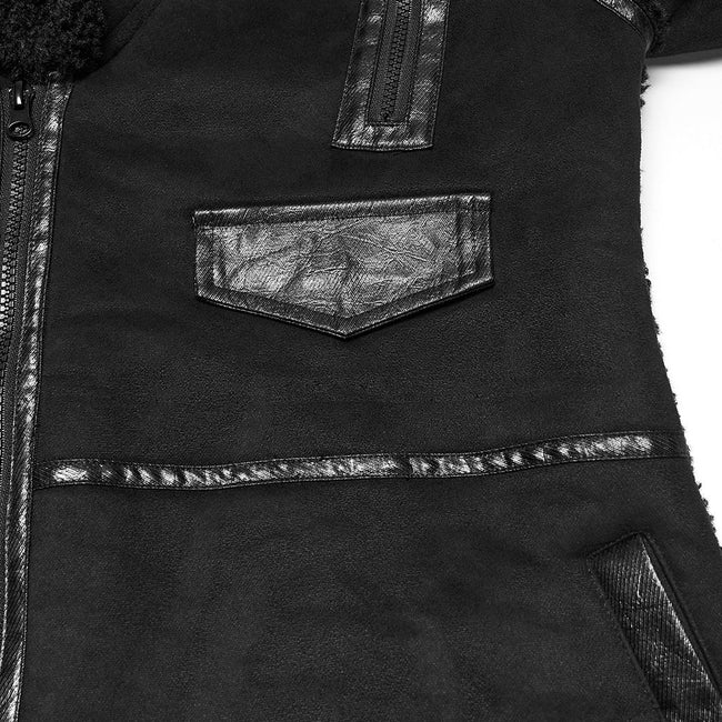 Grobe Punk-Plüschjacke