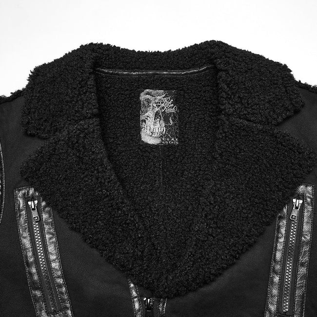 Grobe Punk-Plüschjacke