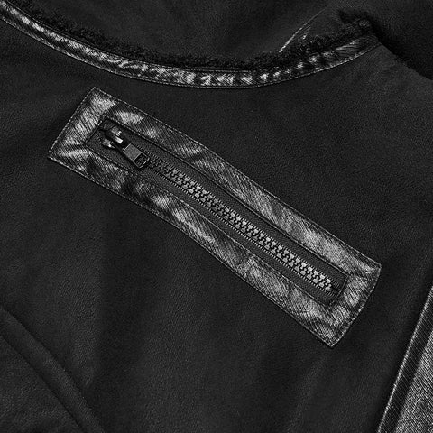Grobe Punk-Plüschjacke