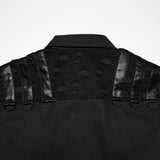Punkiges Baumwollhemd im Used-Look für Herren
