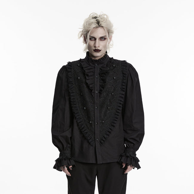 Goth Palace Herren-Spitzenhemd