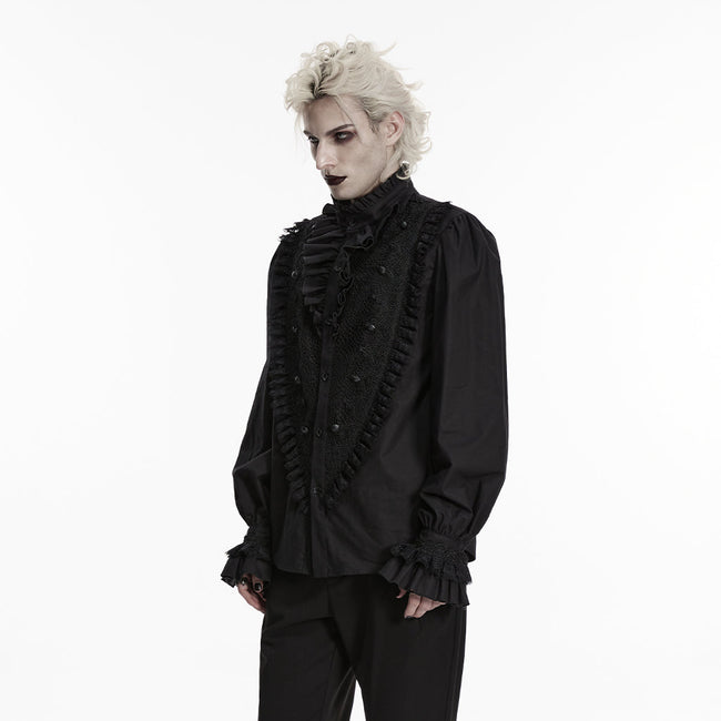 Goth Palace Herren-Spitzenhemd