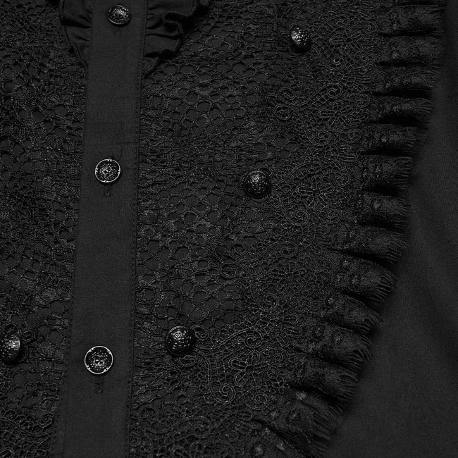 Goth Palace Herren-Spitzenhemd