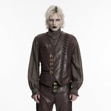 Steampunk-Weste mit asymmetrischer Form