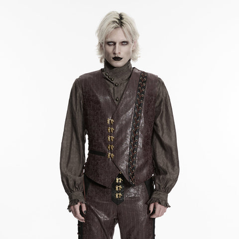 Steampunk-Weste mit asymmetrischer Form