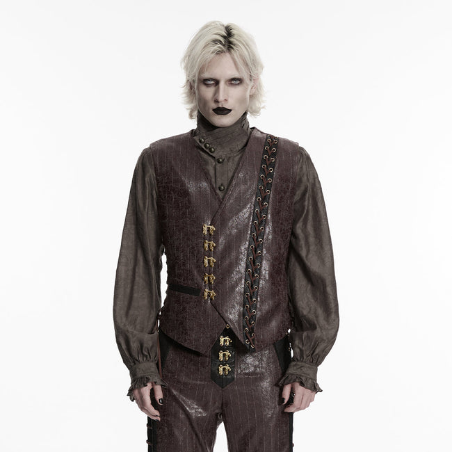 Steampunk-Weste mit asymmetrischer Form