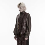 Steampunk-Weste mit asymmetrischer Form