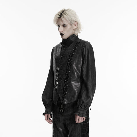Steampunk-Weste mit asymmetrischer Form