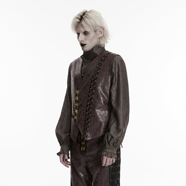 Steampunk-Weste mit asymmetrischer Form