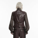 Steampunk-Weste mit asymmetrischer Form