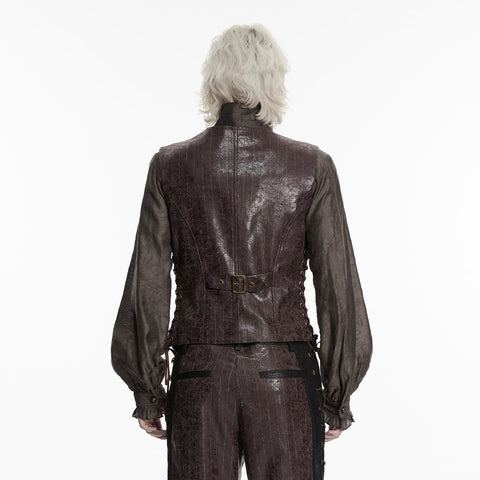 Steampunk-Weste mit asymmetrischer Form