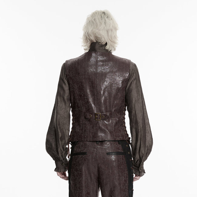 Steampunk-Weste mit asymmetrischer Form