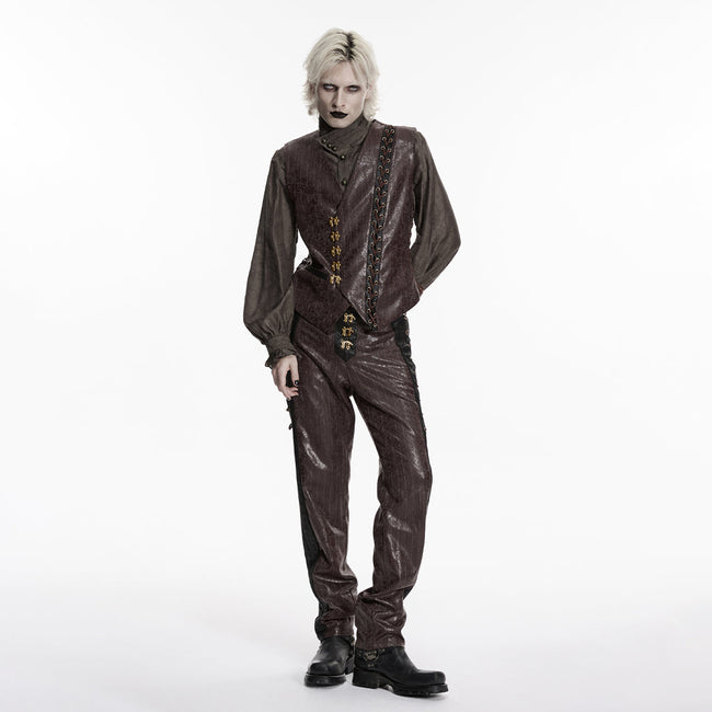 Steampunk-Weste mit asymmetrischer Form