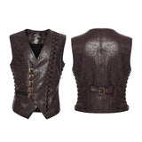 Steampunk-Weste mit asymmetrischer Form