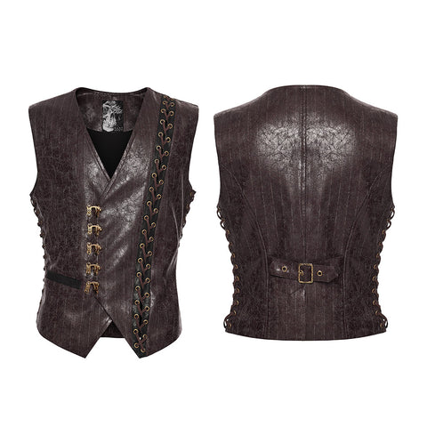 Steampunk-Weste mit asymmetrischer Form