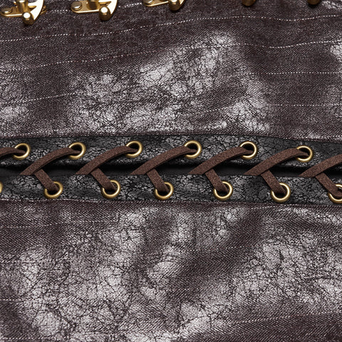 Steampunk-Weste mit asymmetrischer Form