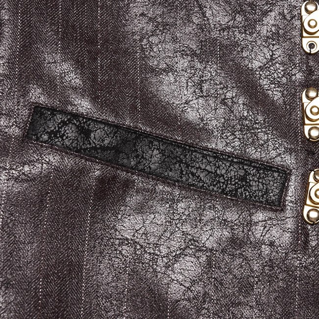 Steampunk-Weste mit asymmetrischer Form