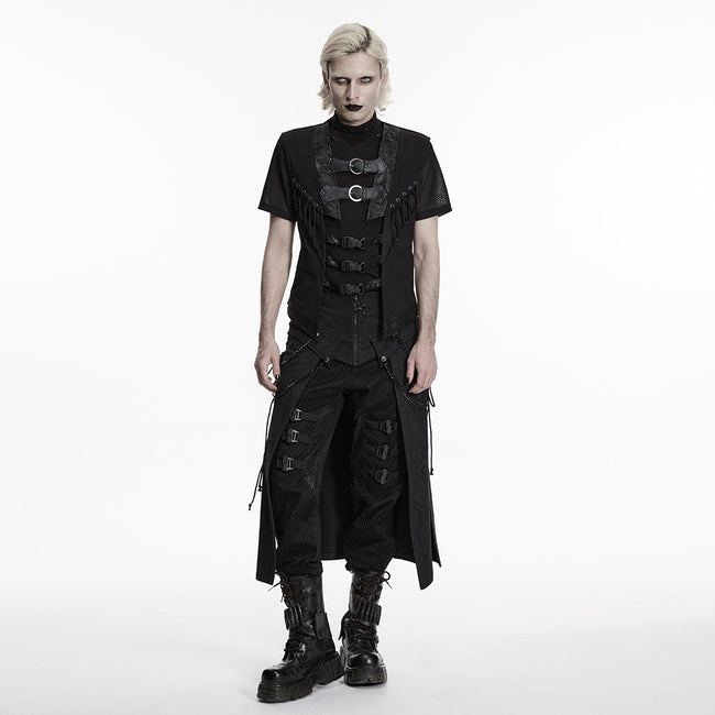 Punk-Weste mit offener Struktur