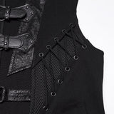 Punk-Weste mit offener Struktur