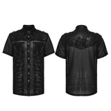 Punk-Shirt aus visuellem Netzgewebe