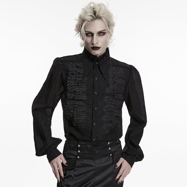 Gothic-Shirt mit dunklem Lagenlook