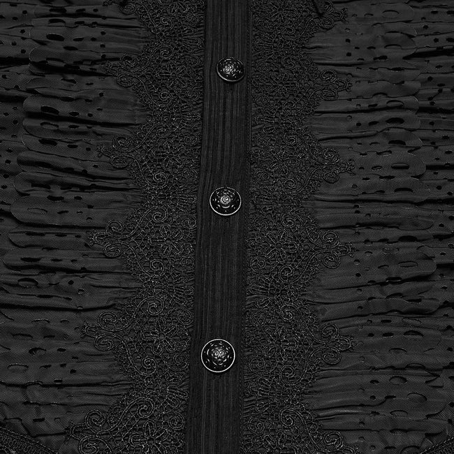 Gothic-Shirt mit dunklem Lagenlook
