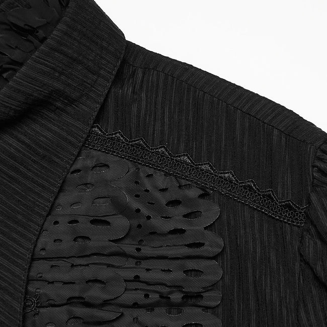 Gothic-Shirt mit dunklem Lagenlook