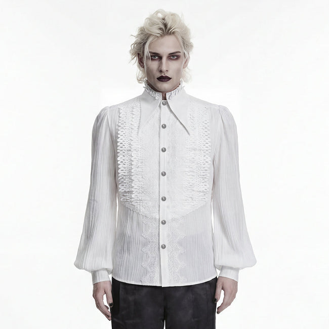 Gothic-Shirt mit dunklem Lagenlook
