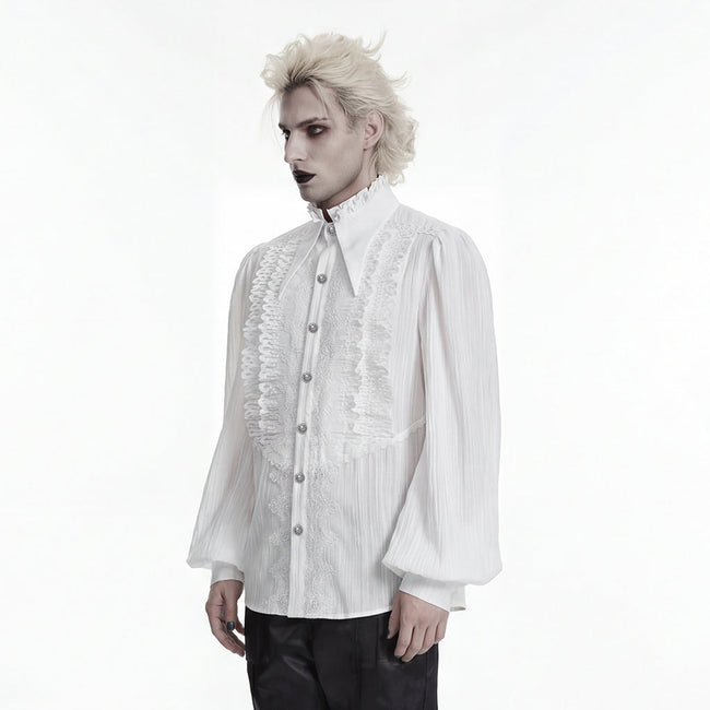 Gothic-Shirt mit dunklem Lagenlook