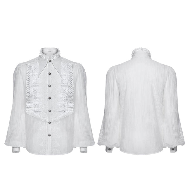 Gothic-Shirt mit dunklem Lagenlook
