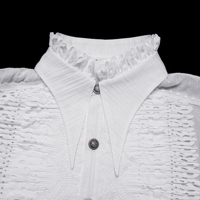 Gothic-Shirt mit dunklem Lagenlook