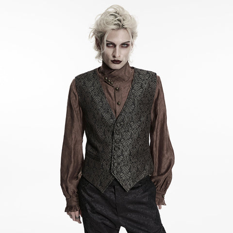 Gothic-Retro-Jacquard-Weste