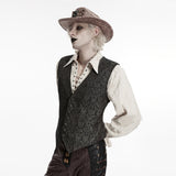Gothic-Retro-Jacquard-Weste