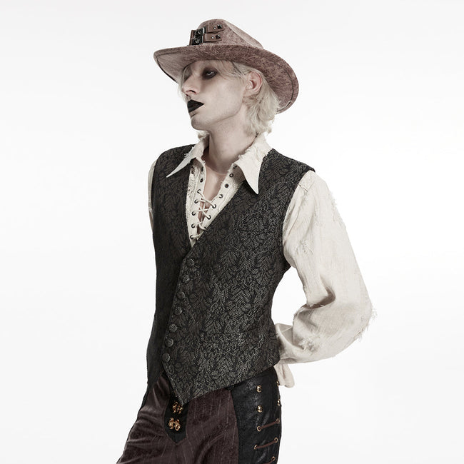 Gothic-Retro-Jacquard-Weste