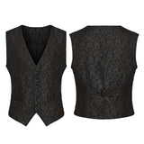 Gothic-Retro-Jacquard-Weste