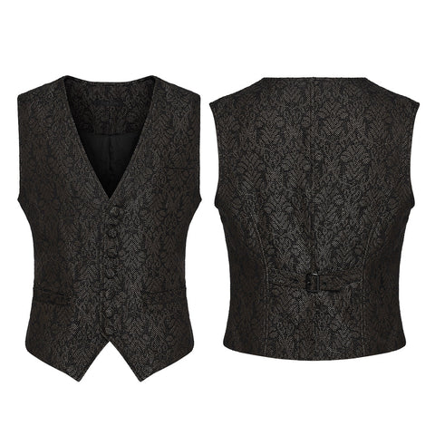 Gothic-Retro-Jacquard-Weste