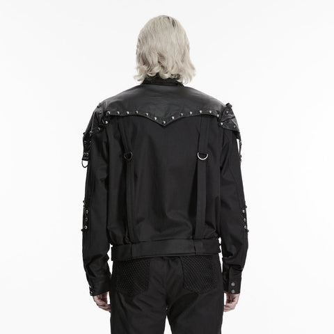 Kurze Jacke im Punk-Militärstil